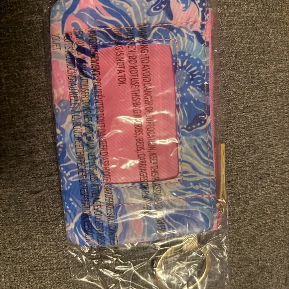 Lilly Pulitzer Vibrant ID Holder with Gold Accent - Picture 3 of 3